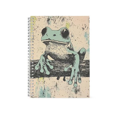 Rebel Frog | Animal Notebook - Surreal Frog Art