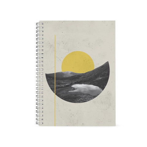 Golden Horizon | Minimal Abstract Art Notebook