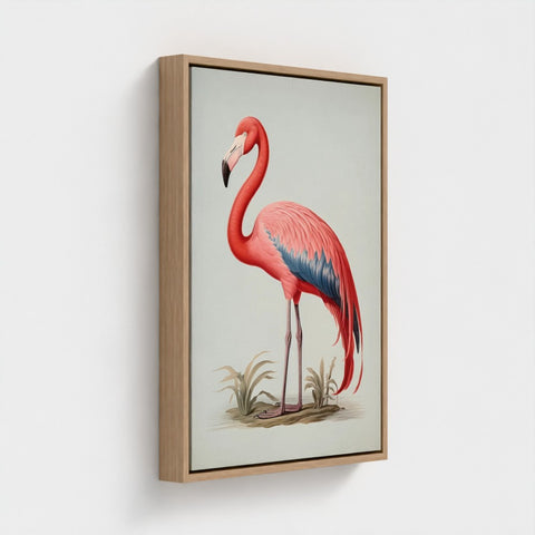 Flamingo Poise | Canvas Art