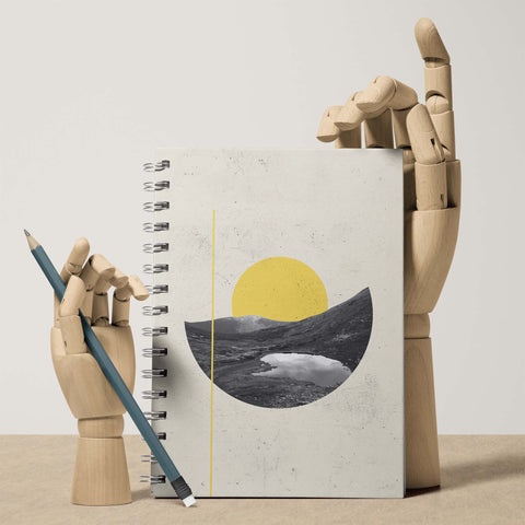 Golden Horizon | Minimal Abstract Art Notebook