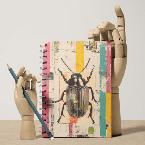 Neon Beetle | Insect Notebook - Surreal Animal Art