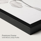 Onyx wood framed flower artwork.